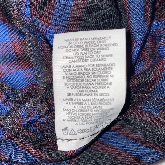 CAbi Women's XS Moody Plaid Flannel Button Up Shirt Peplum Hem Style 3431 - Picture 6 of 7